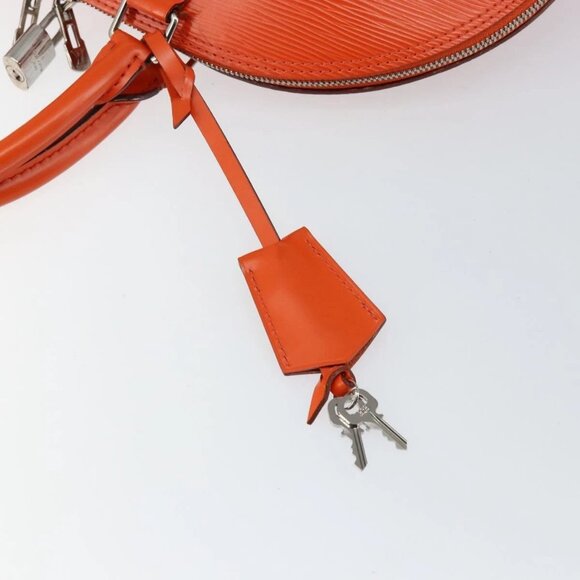 LOUIS VUITTON Epi Alma GM Hand Bag Orange Pimon M40633 LV Auth 145834 - Picture 10 of 16